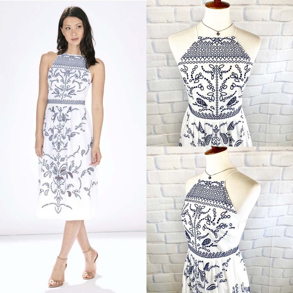 P A R K E R : “Alana” Eyelet Midi Cotton Dress - Picture 3 of 8